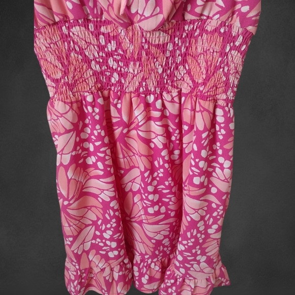 Lily Rose Smocked Waist Skater Dress Juniors Size Large NWT - Picture 5 of 6